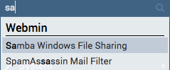 samba search webmin
