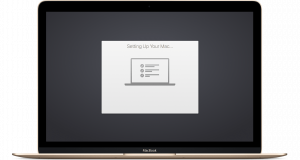 asistente de configuración de Mac OS